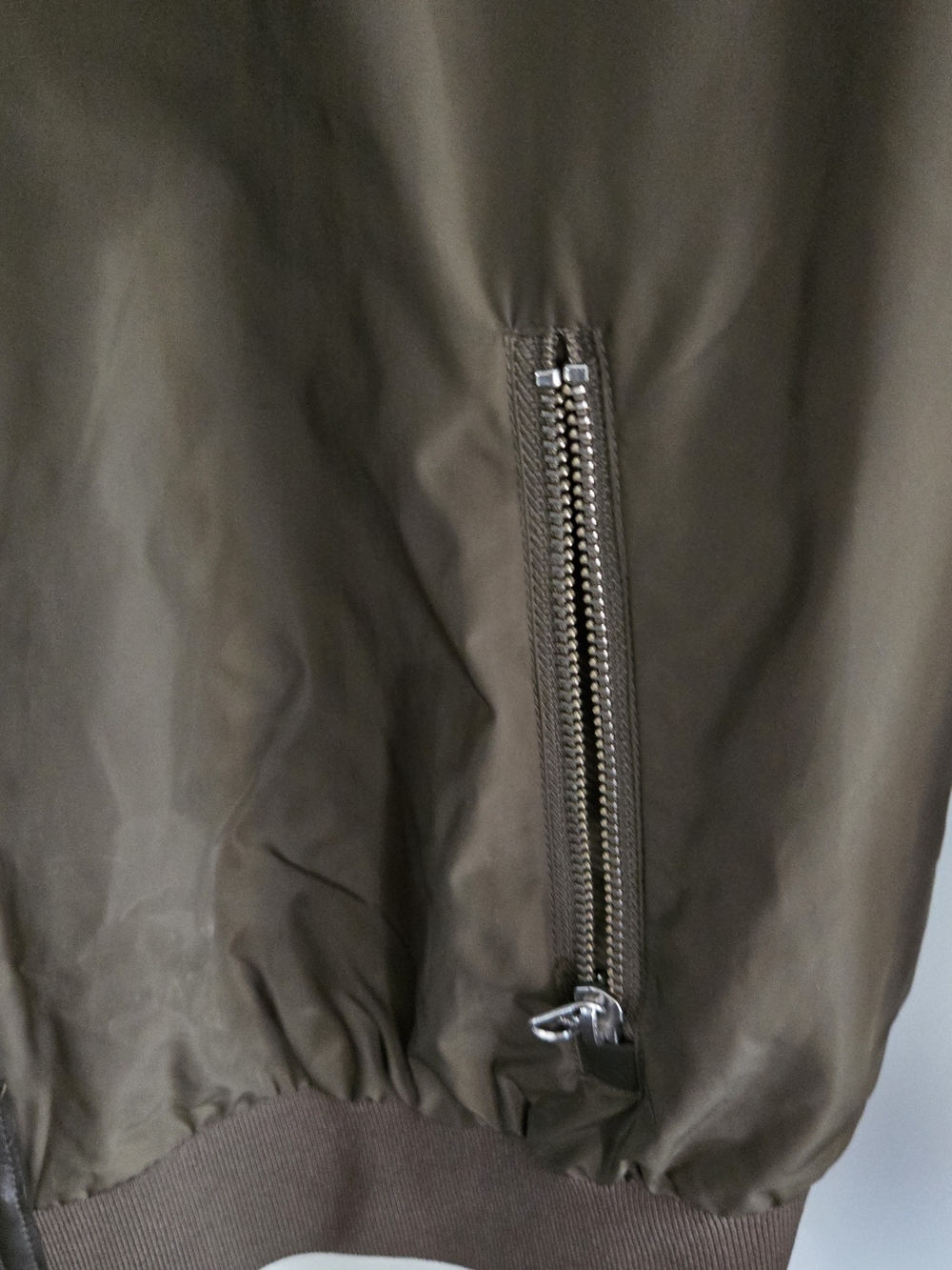 Mackage Aritzia Cara Khaki Bomber Jacket, Green Pilot Military Army Y2K - Picture 8 of 17